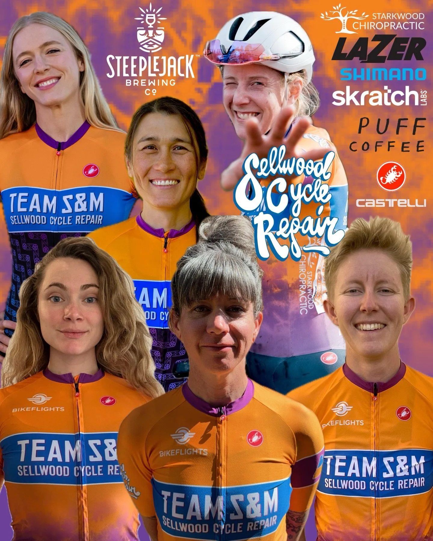 Announcing ⚡️ your 2026 roster for Team S&amp;M CX:

Rachel Geiter, WA
Jenna Lingwood, OR
Kim Lucie, AZ
Cara O&rsquo;Neill, AZ
Zoe Saccio, OR
Brenna Wrye-Simpson, OR

Look out for these riders plus exceptional guests, coming to a landmark North Ameri