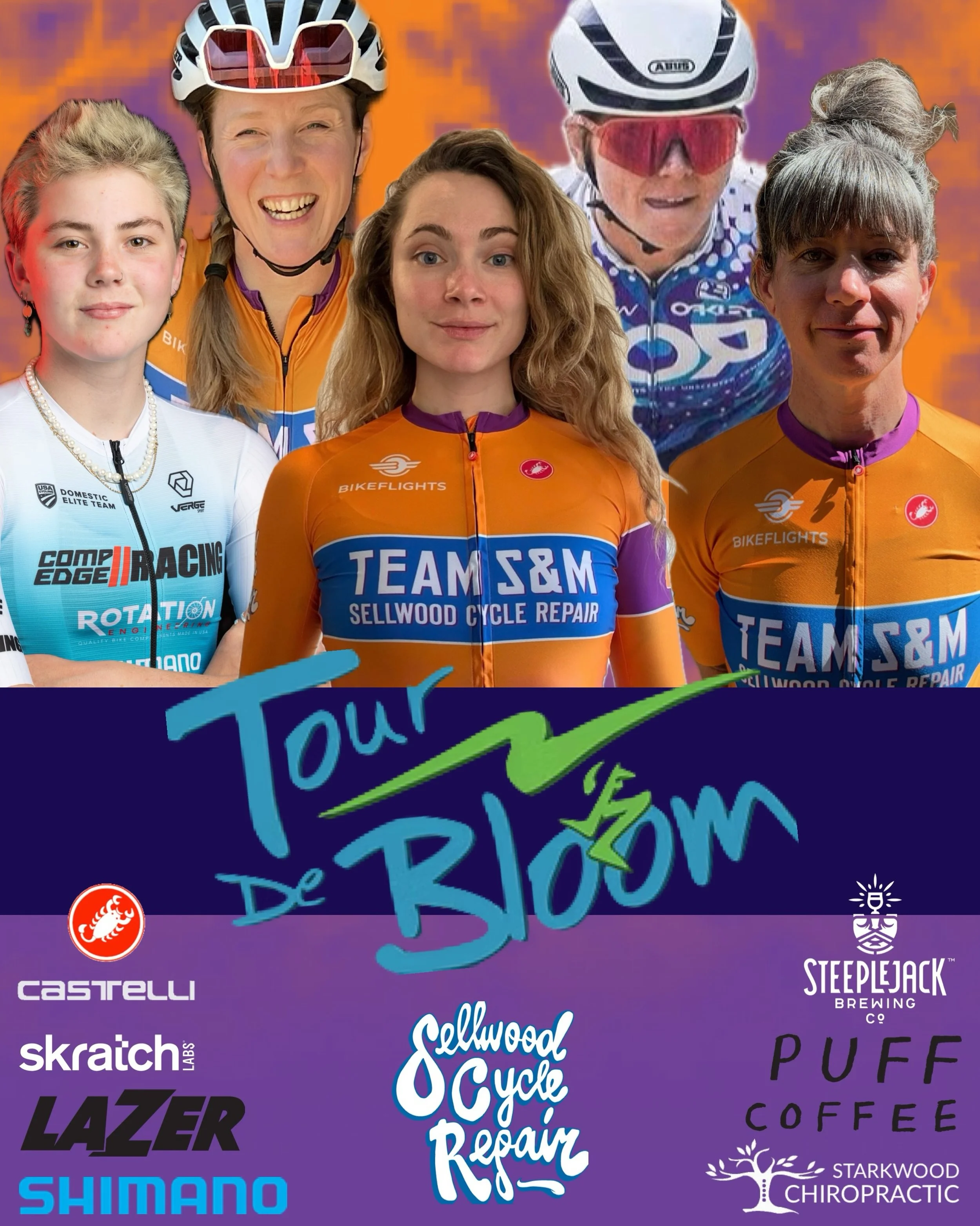 Gentlewomen, start your engines 🏎️🚗🚴&zwj;♀️ an epic SIX day rendition of the @tourdebloom is here 🌸 and we&rsquo;re bringing a squad that&rsquo;s ready to rumble for it. 

Get ready! 
1️⃣ Mountain 🏔️ top twilight mass hill climb ➡️
2️⃣ Open farm