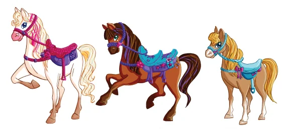 barbie skipper horse