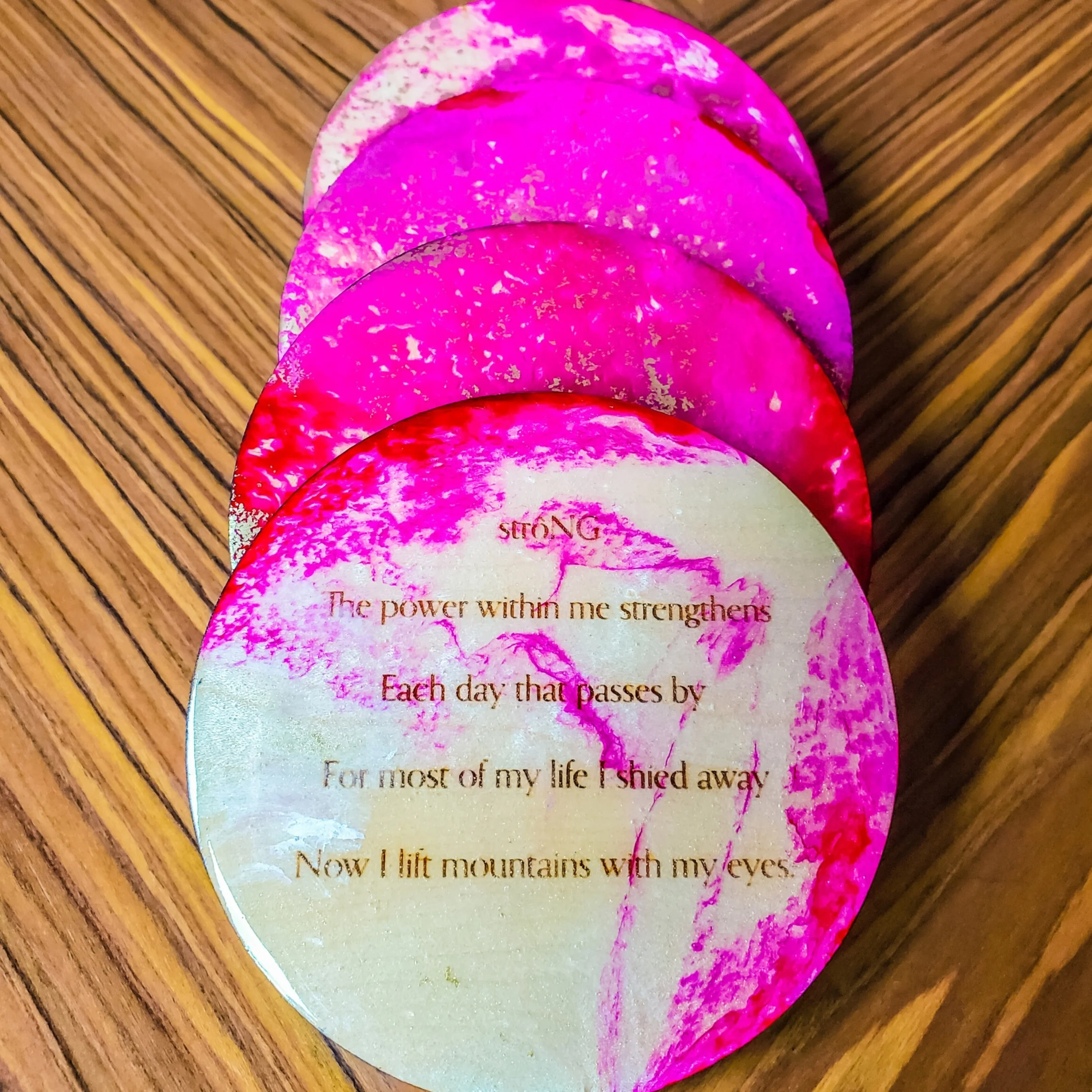 strôNG Coaster Set Pink