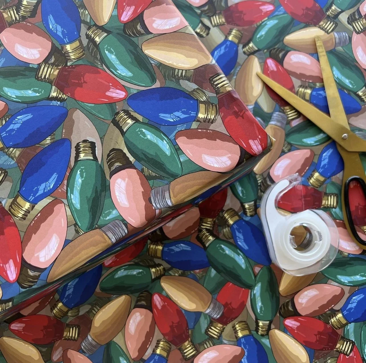 Glowing Christmas lights