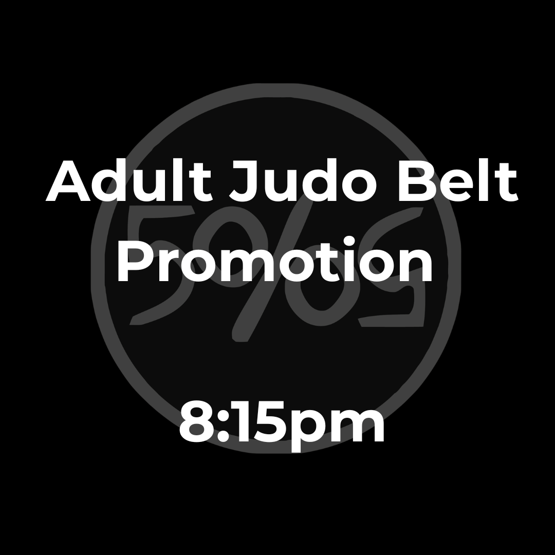 Adult Judo BELT PROMOTION