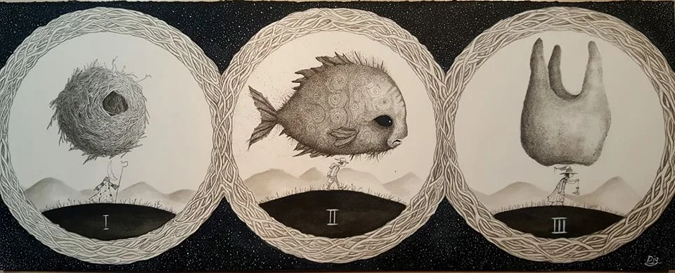Three Pilgrims (A Moon's Nest, In The Shadow of Sadness and A Witch's Tooth)