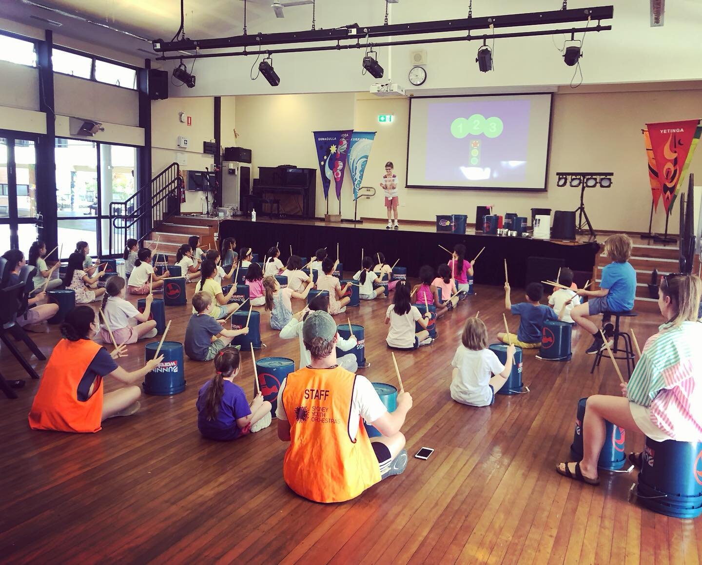 Bucket Drums with the Sydney Youth Orchestra this week! What a great way to kick off the year! 
#bucketdrums #rhythm #drums #incursion 
@bucketdrums