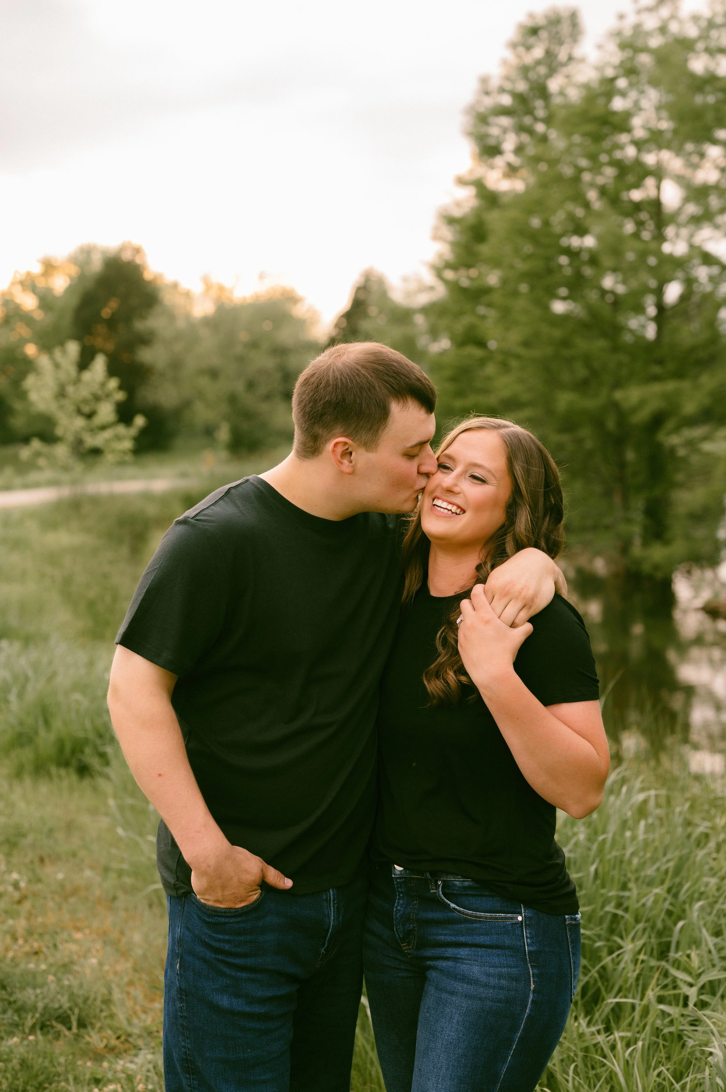 Kennedy + Corbin | Outdoor Summer Engagement with Associate Kayla