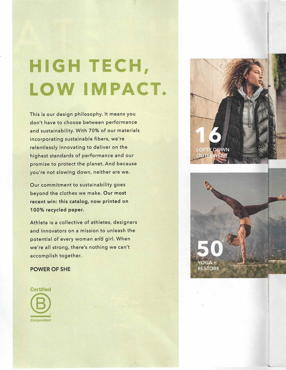 Athleta direct mail