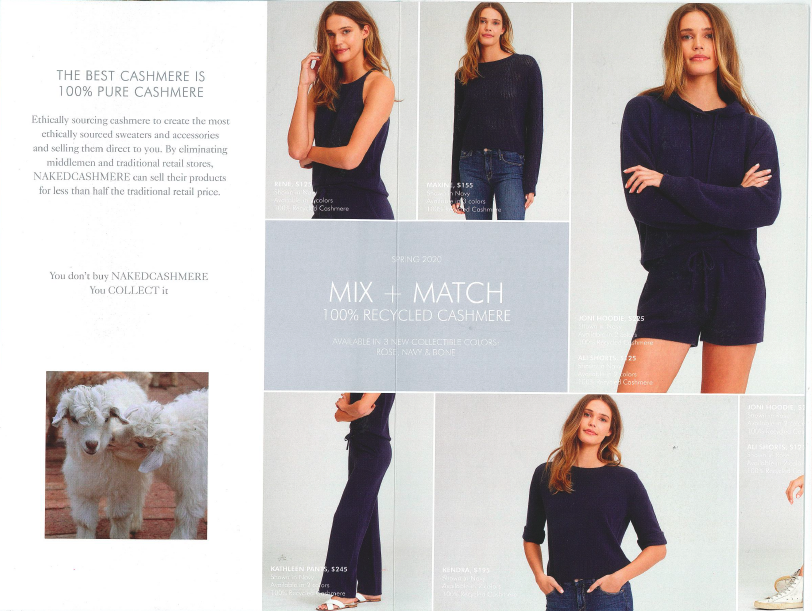 Naked Cashmere direct mail