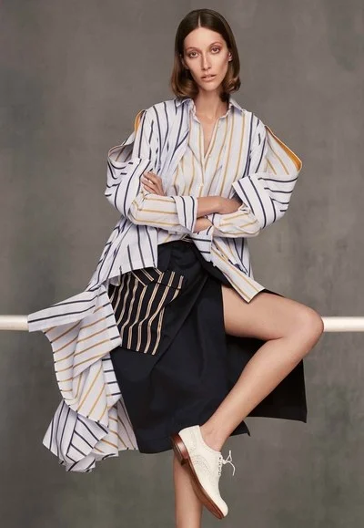 PH A301 WRAP SKIRT NAVY:BLAZER STRIPE LOOKBOOK copy.jpg