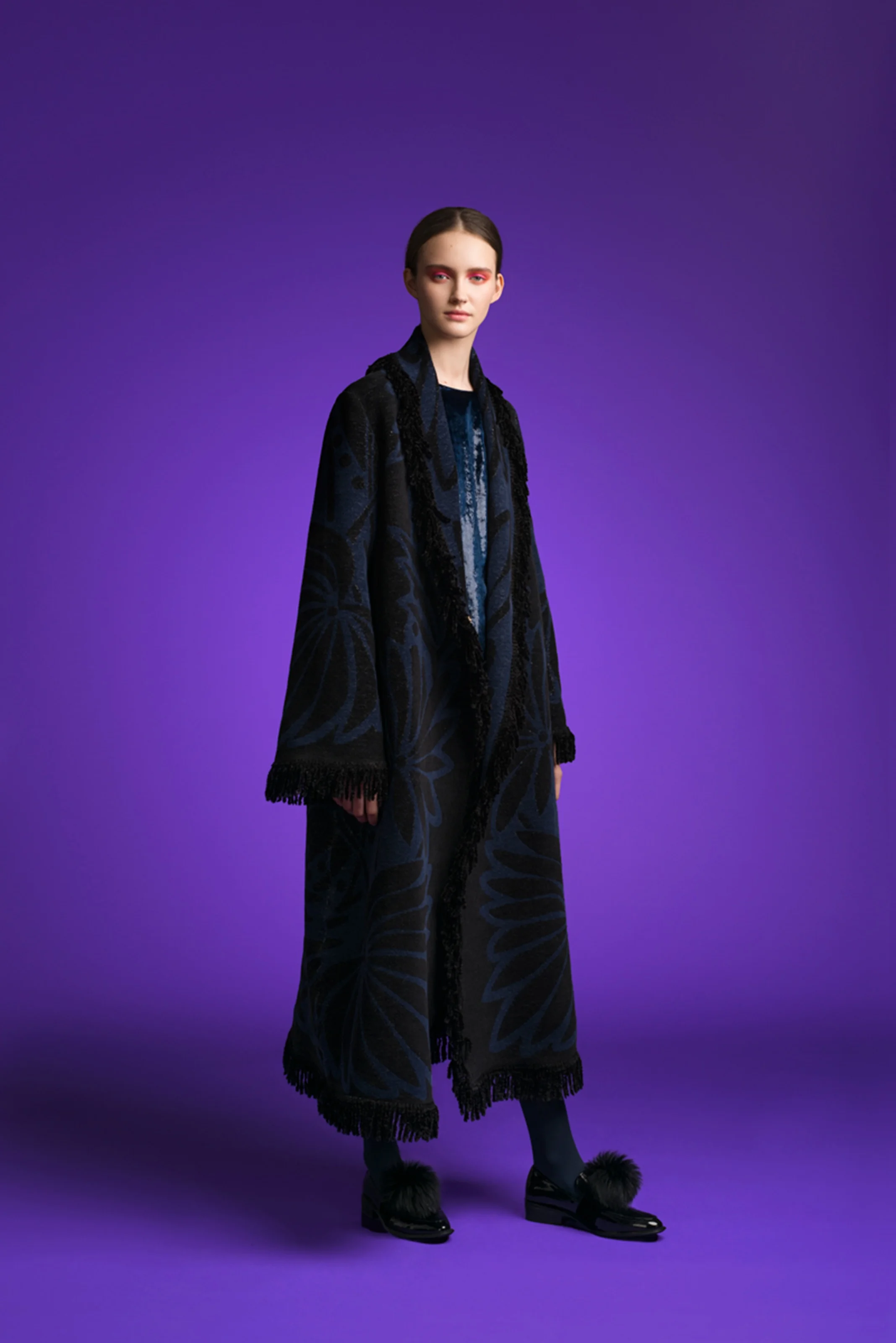MTN CT07 LFS FRINGED LONG COAT BLACK:NAVY+PALMS LOOKBOOK.jpg