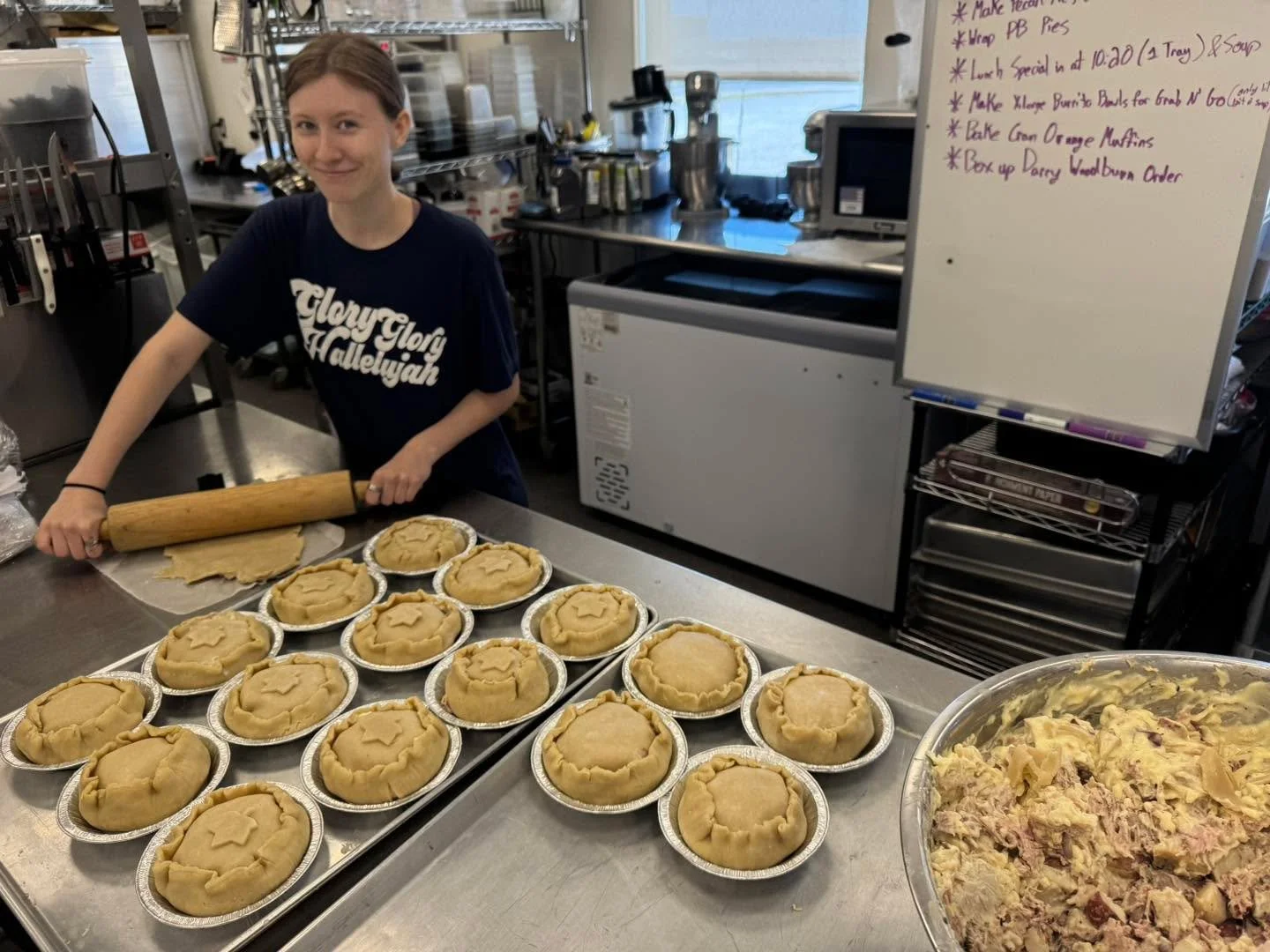 Last two days (fri&amp;sat) for Pork Puff Pies! Made from scratch cream sauce over smoked pork!