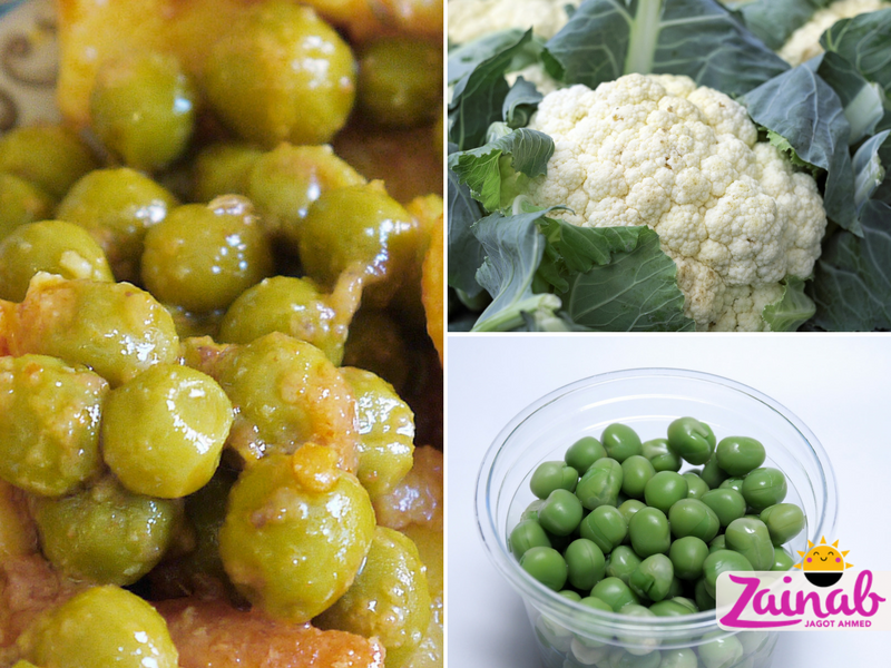 Cauliflower and Green Pea Curry