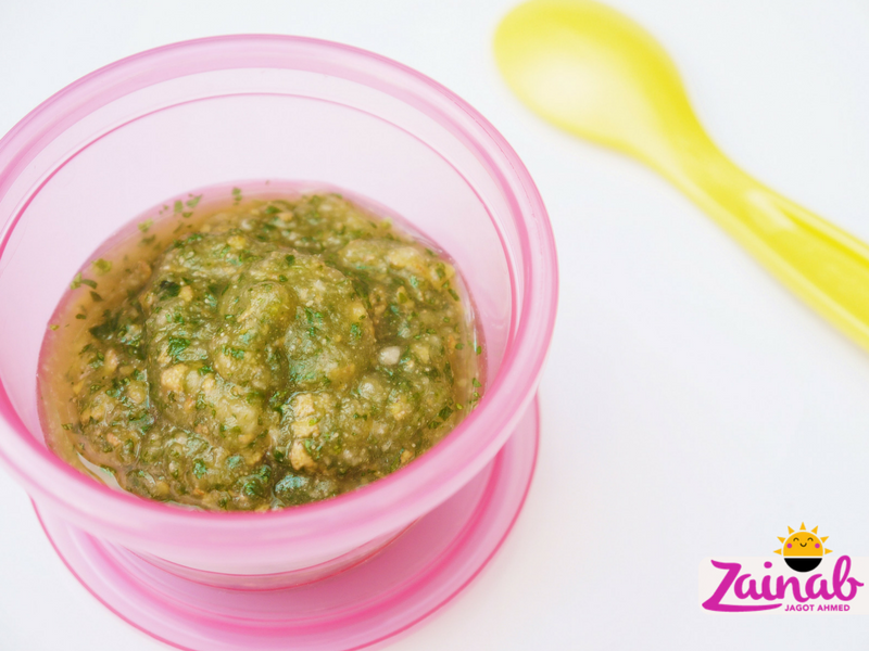 Pear Mint and Coriander Chutney