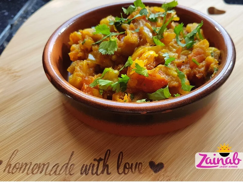 Smoked Aubergine Bharta, Baingan Bharta, Eggplant Curry, Family Meal , Vegetarian and Vegan, Quick, Easy