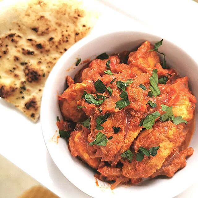 Butter Chicken. I didn't have all the ingredients for this one. I substituted the cream for coconut milk and I didn't actually put any butter in it, so not sure it qualifies as butter chicken in that case!⠀⠀⠀⠀⠀⠀⠀⠀⠀
.⠀⠀⠀⠀⠀⠀⠀⠀⠀
Turned out pretty decent