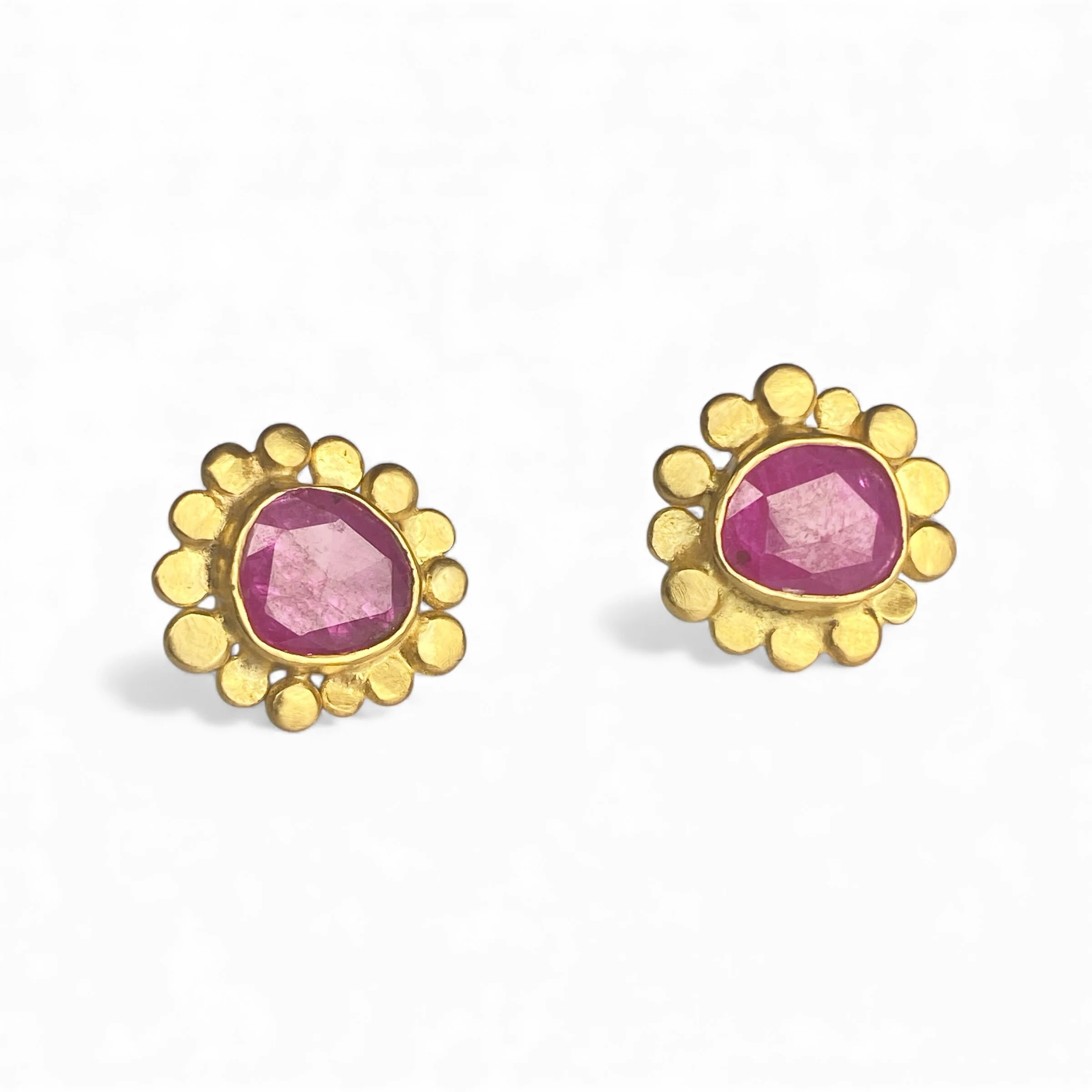 Pink Sapphire Earrings