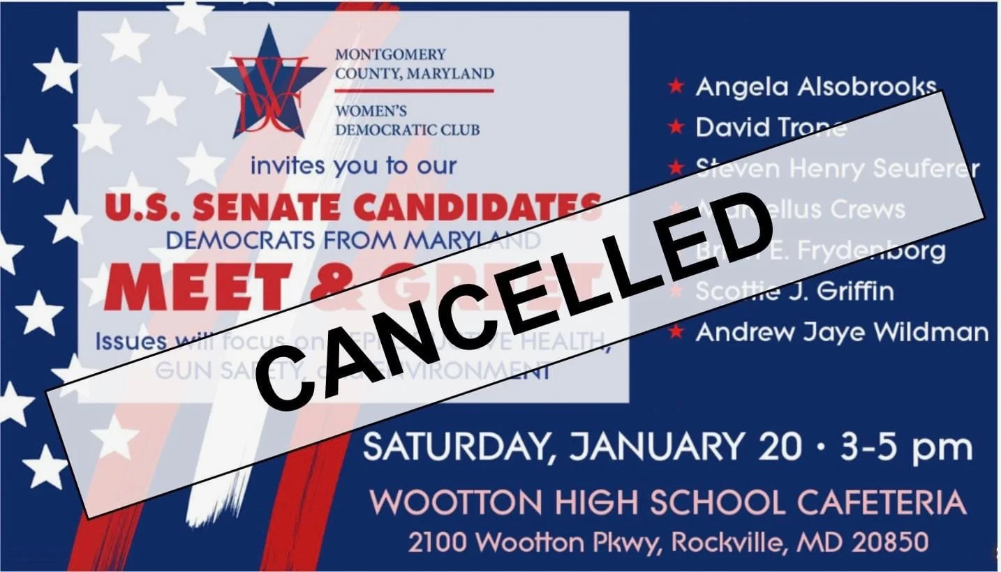Cancelled—U.S. Senate Candidates Meet &amp; Greet