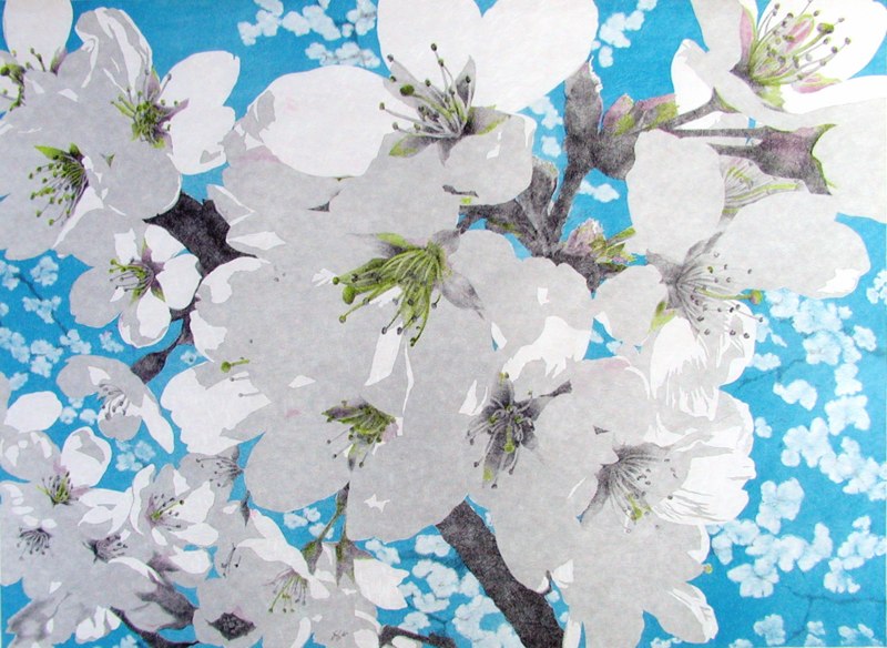  Yoshino Cherry Blossoms    2003  Edition 12  12 x 26" 