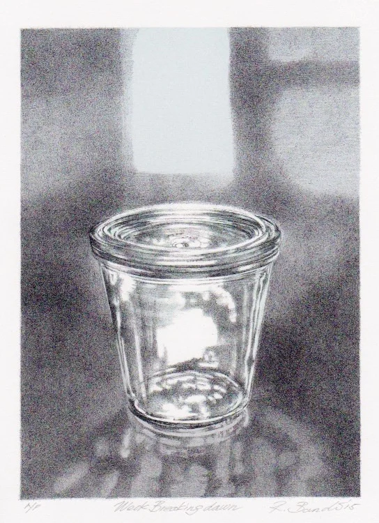  Weck Break Dawn    2015  Edition 10  Lithograph on Arches 88  Image size 6 1/2 x 9 inches, Paper size 11 x 14 inches   