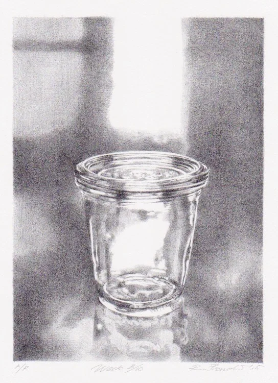  Weck Sunset    2015  Edition 10  Lithograph on Arches 88  Image size 6 1/2 x 9 inches, Paper size 11 x 14 inches   