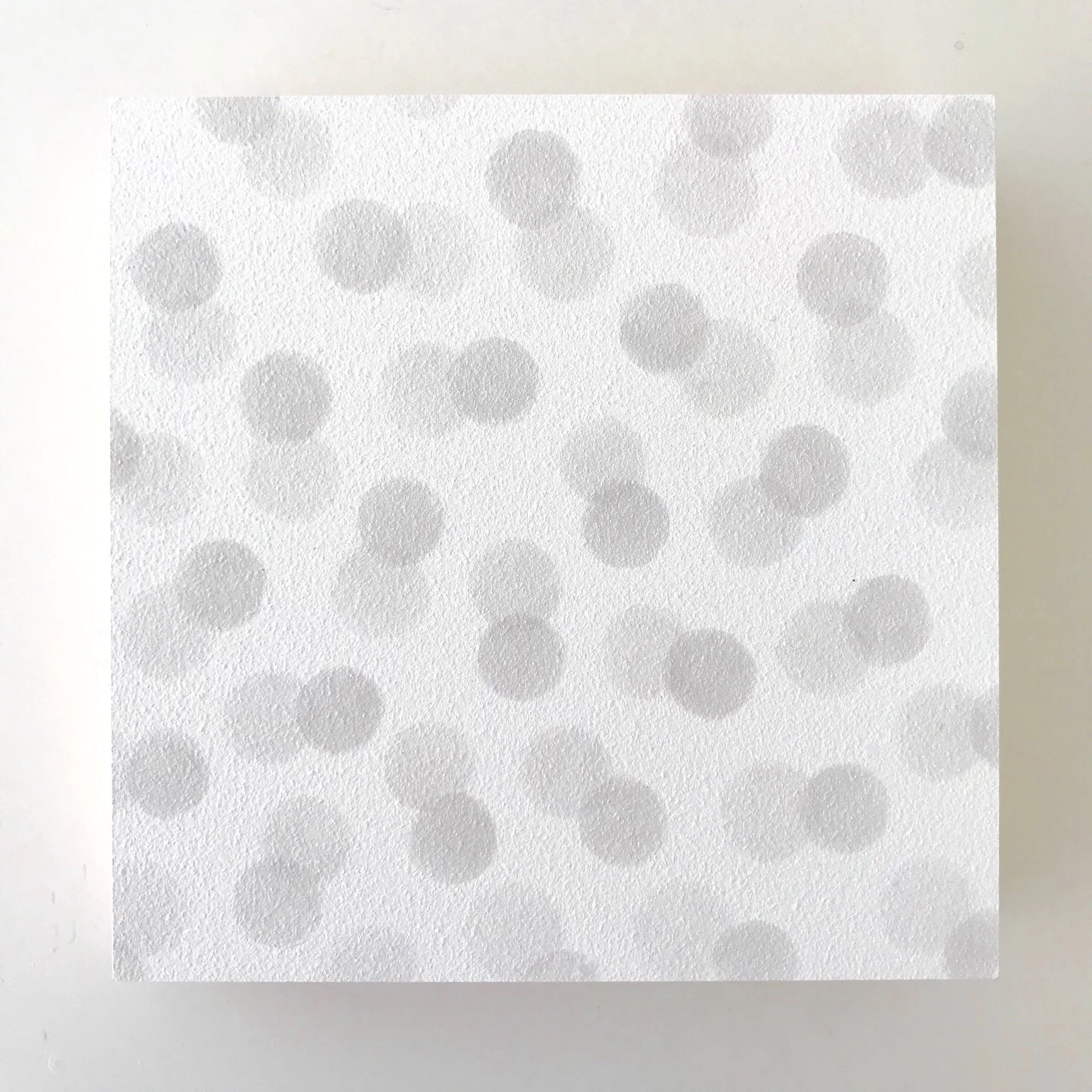  Words of words  神仙 / 墨 Aquaboard  5 x 5” 12.7 c 12.7 cm  2018 