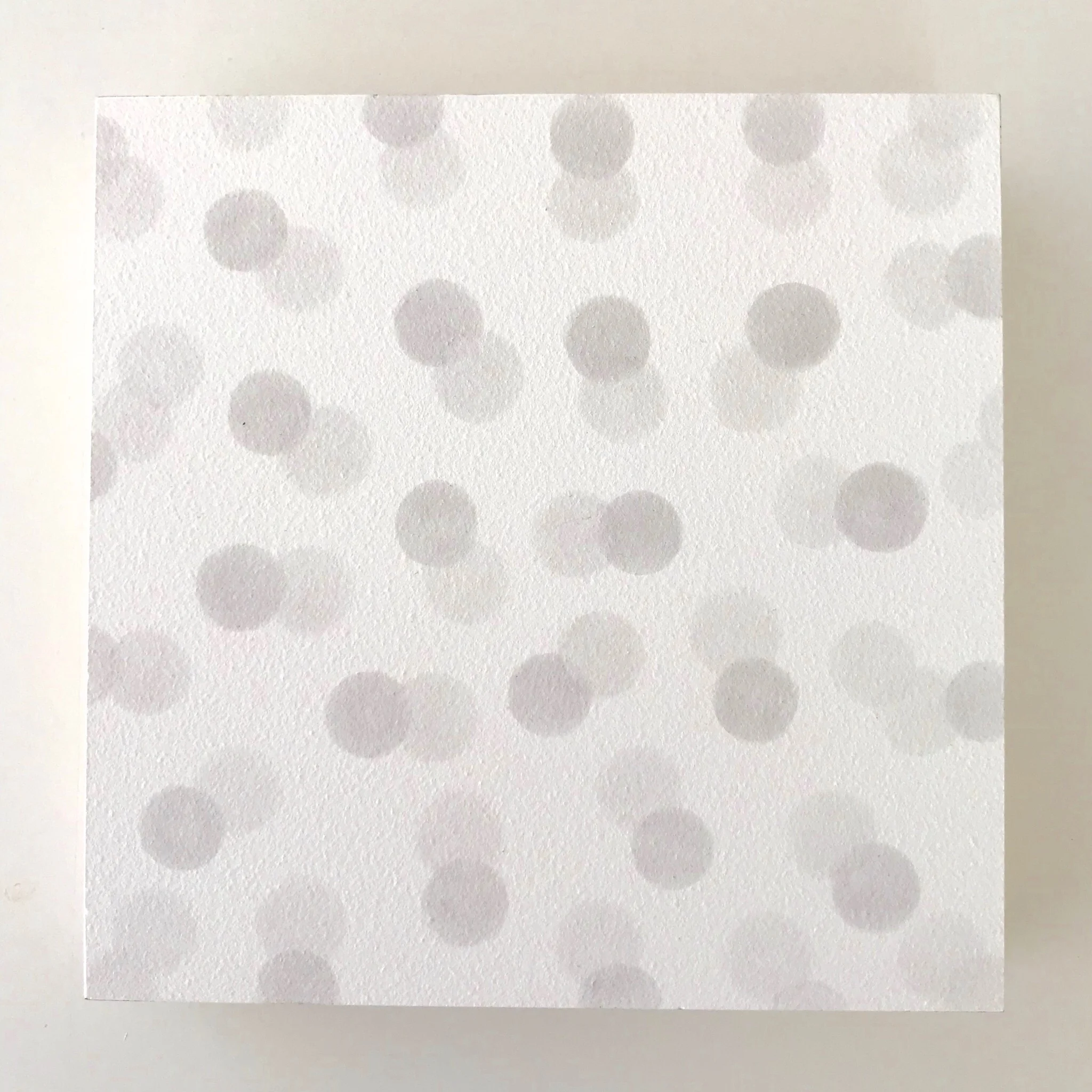  Rhythm of words  神仙 / 墨 Aquaboard  5 x 5 “ 12.7 x 12.7 cm  2018  ￼ 