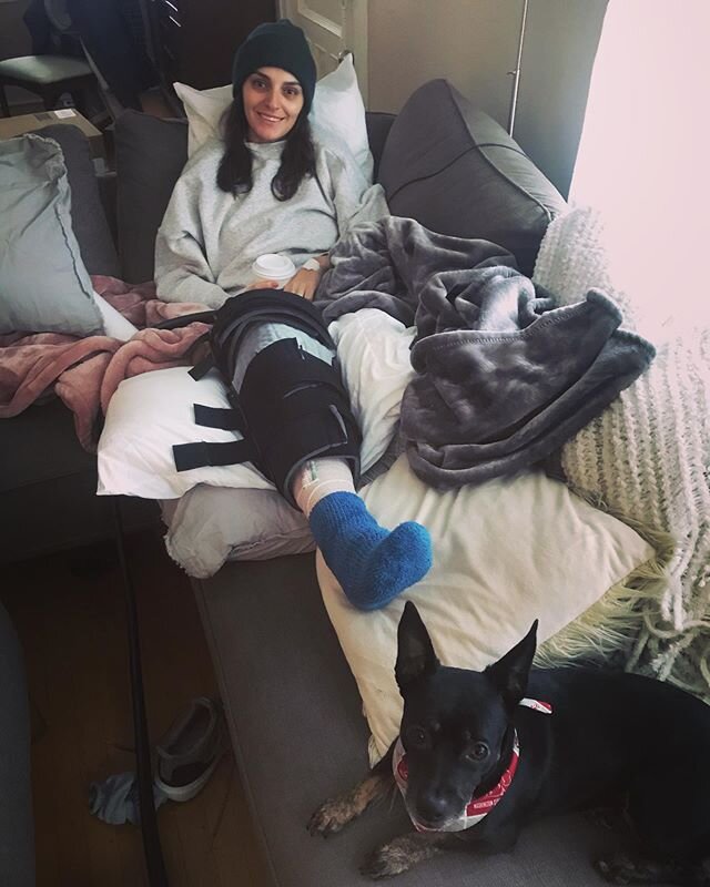 Knee surgery is no fun but necessary to be able to move the way I want pain free. Anyone have any tips to stay active or activities I should pick-up during recovery?!