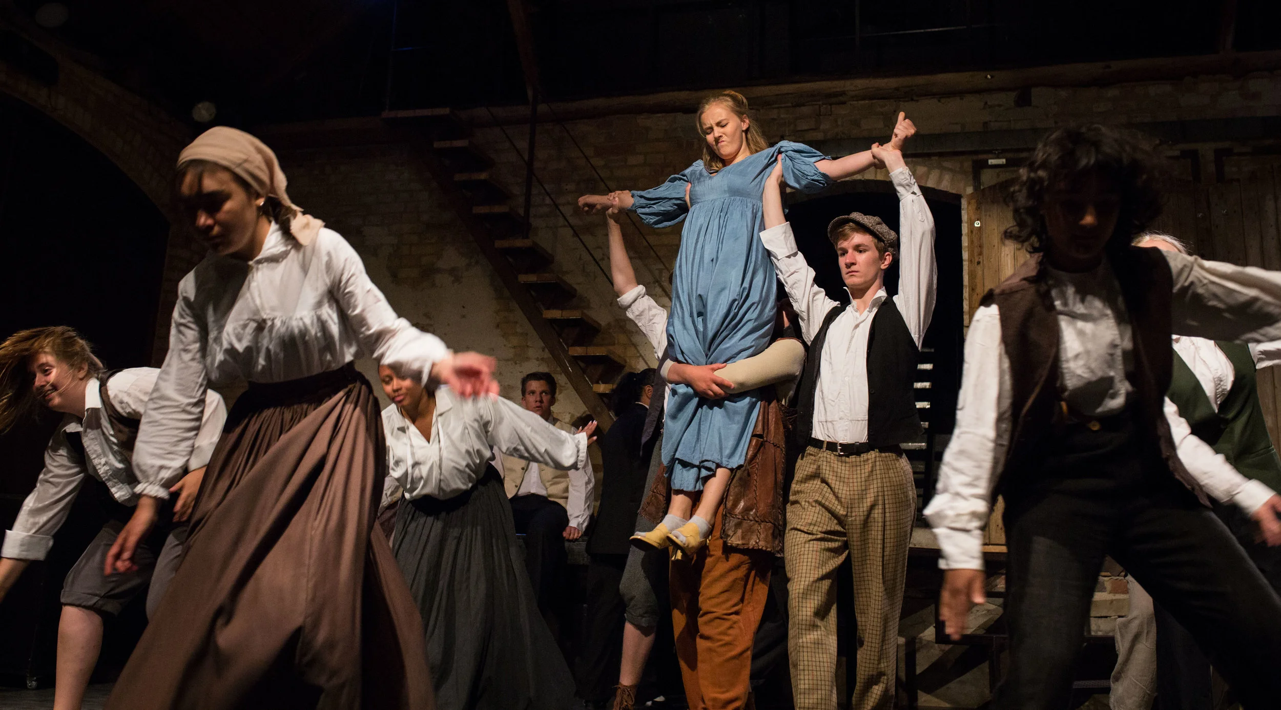 Scen Österlens uppsättning av musikalen Sweeney Todd, 2018. Foto: Torun Börtz