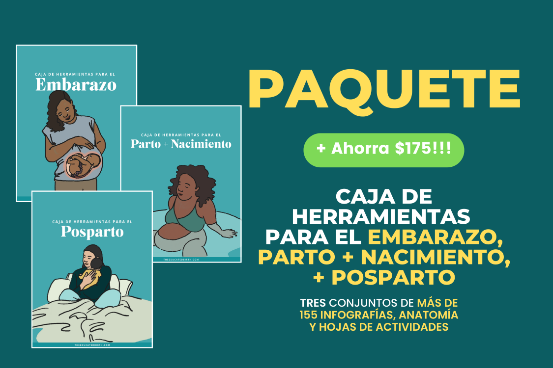 PAQUETE: Caja de Herramientas Para El Embarazo, Parto + Nacimiento, + Posparto (Digital Download)
