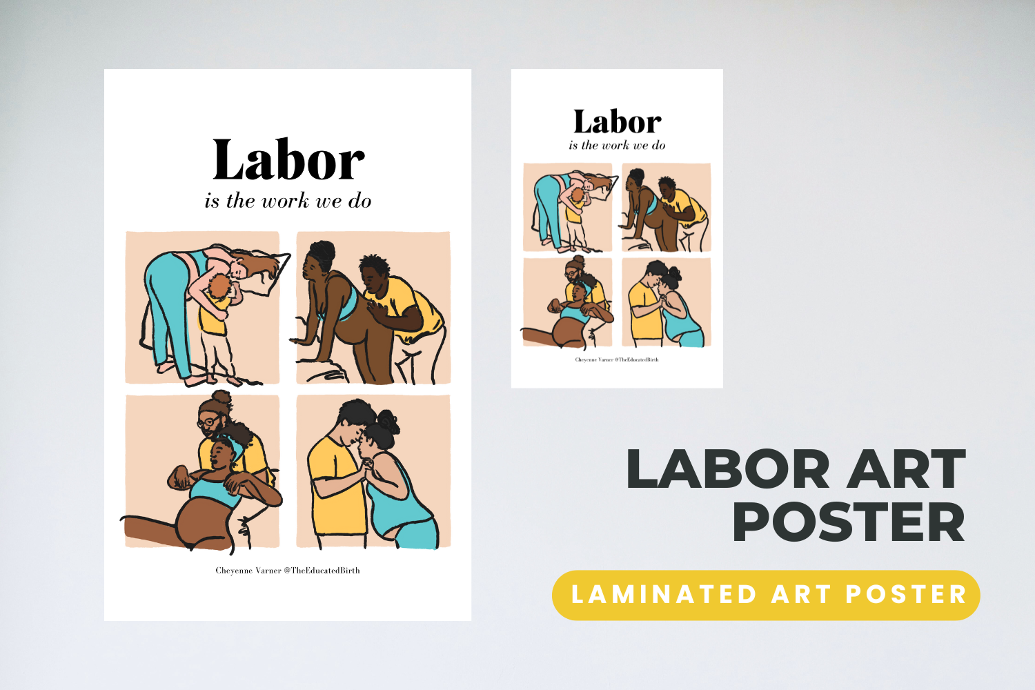 Poster Examples Labor Fetal Positions Poster 2 — The Educated Birth