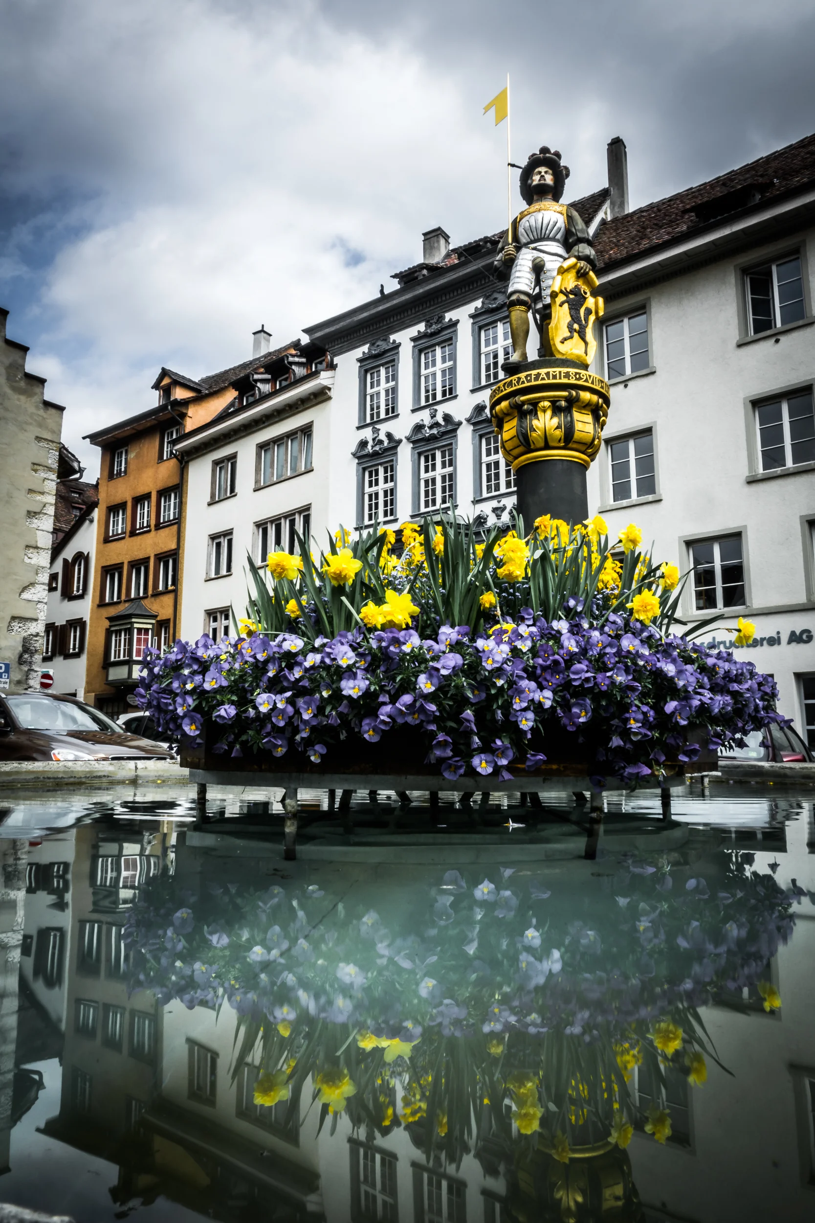 A fountain in Schaffhausen