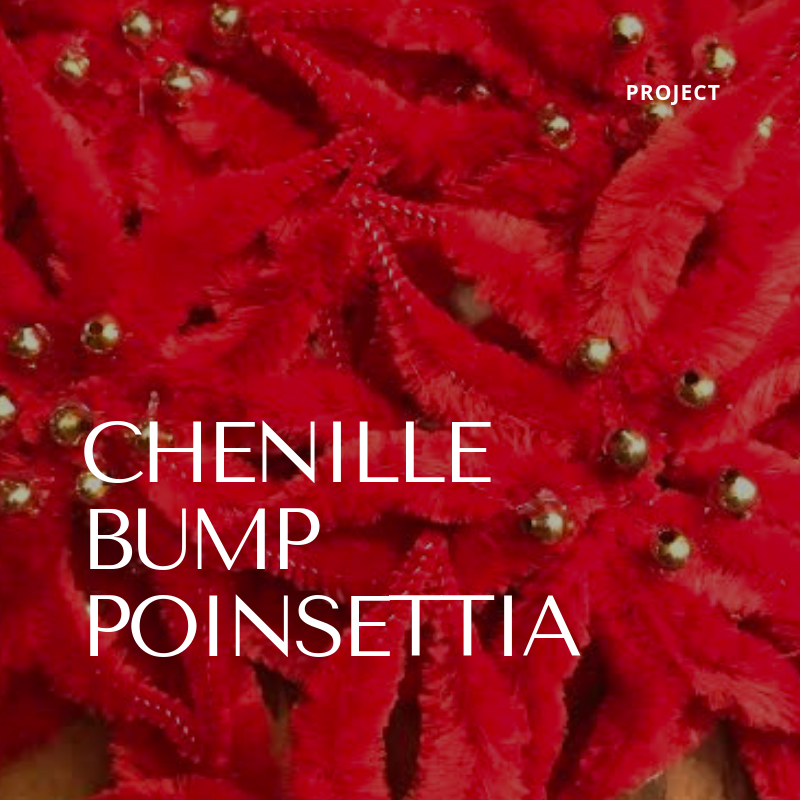 Chenille Bump Poinsettia