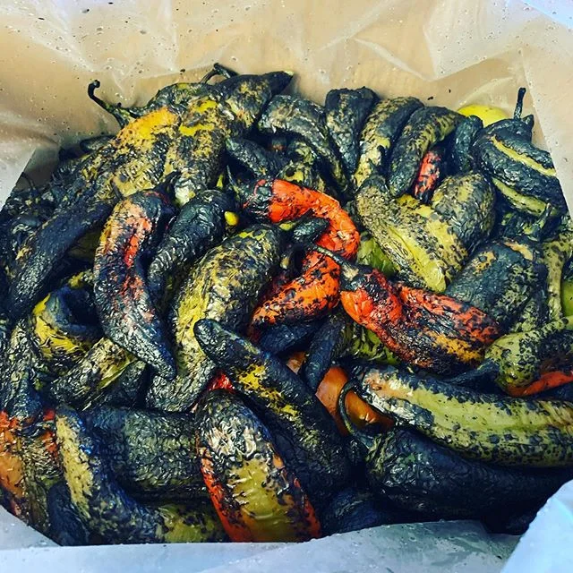 3 Bushels of Roasted Chile to Keep Us Warm This Winter 😂 #winterprep #greenchile #tastecolorado #tiggesfarm