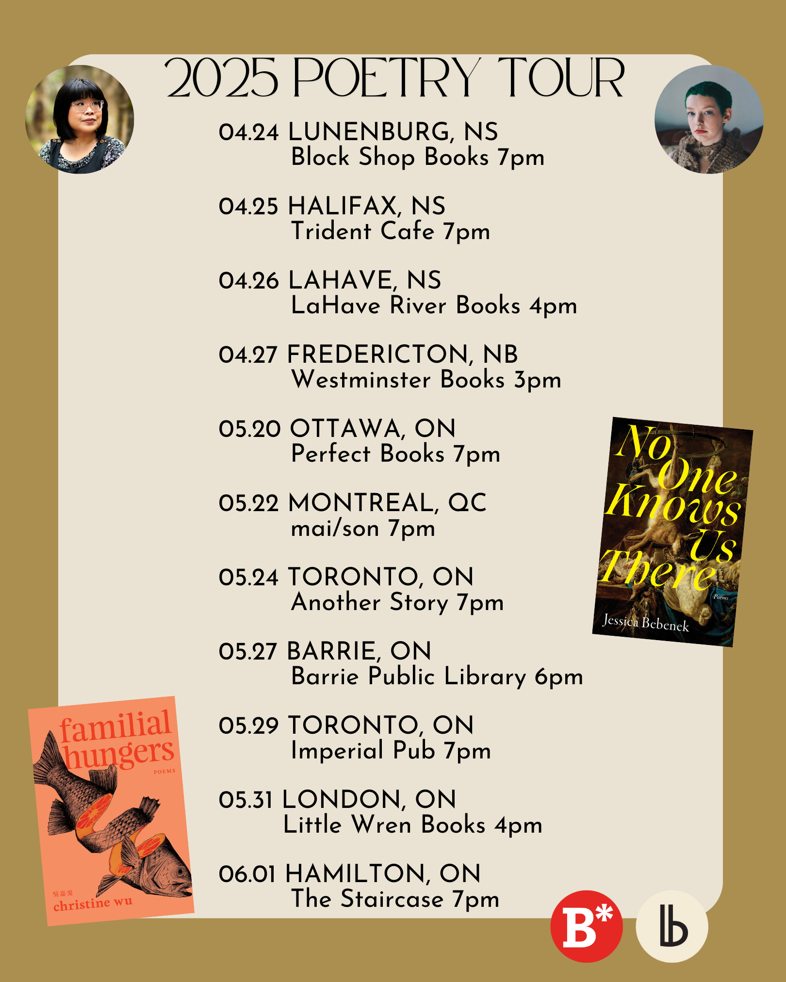 No One Hungers: 2025 Book Tour! 