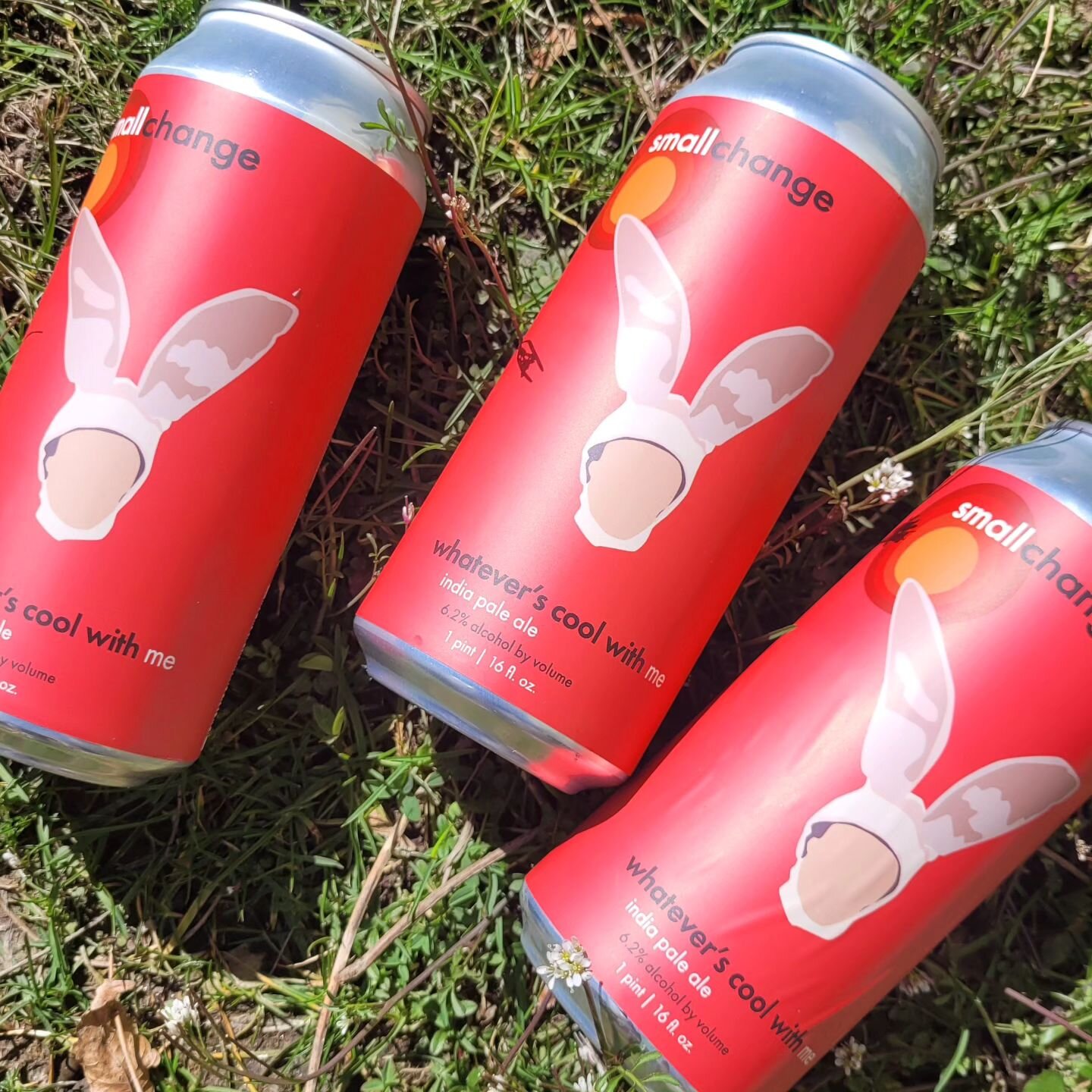 Fresh cans (and kegs) of Whatever's Cool With Me out now. Guaranteed to be the coolest guy in bunny ears you see this Easter weekend.