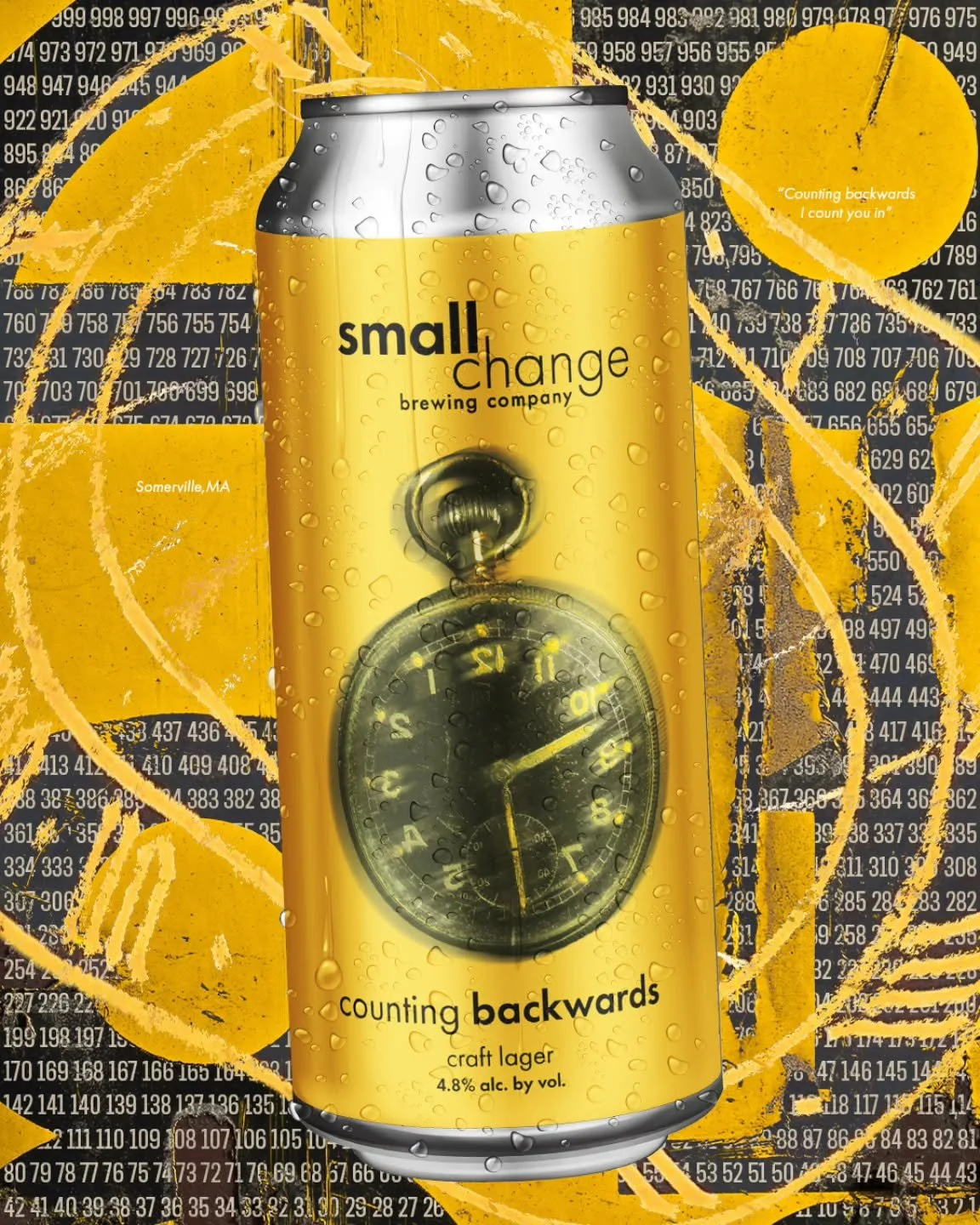 New Beer! 
Counting Backwards is now available in cans and very limited kegs! 
Easygoing and refreshing, this all-malt lager is clean, crisp, and smooth. Simple, balanced flavor makes it a beer you can enjoy any time!