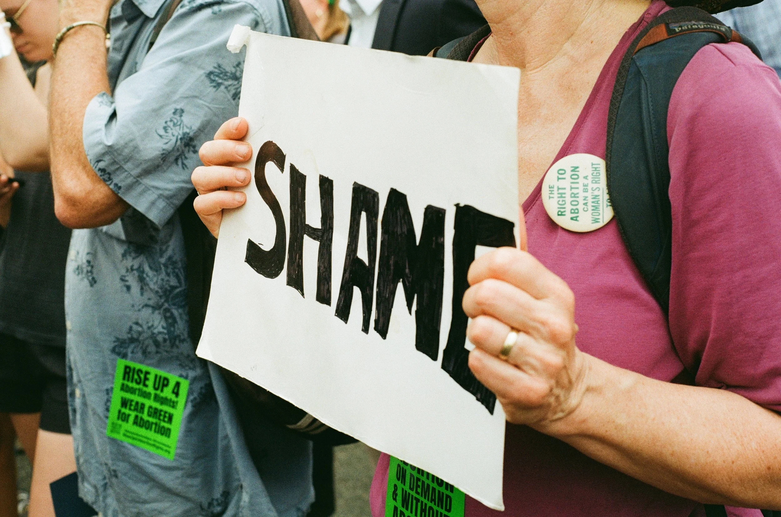  Protester on day of overturning of Roe v Wade, June 24, 2022 