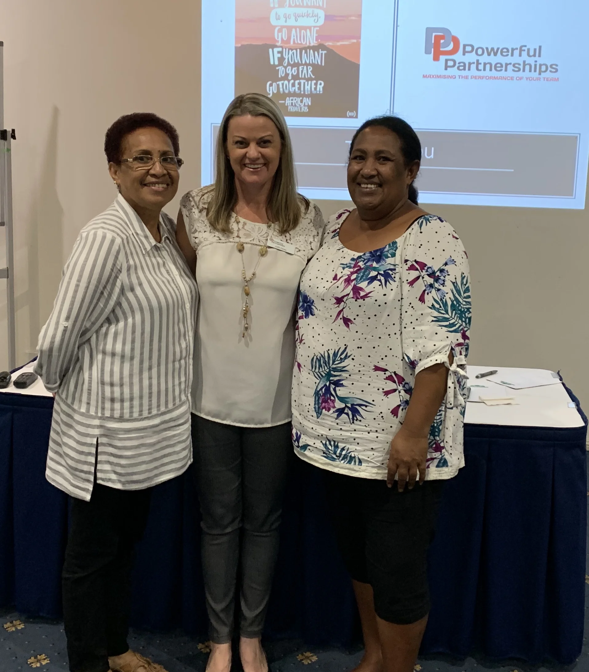 Lucy and Alice: Principal and Deputy Principal from Gordon International School, PNG