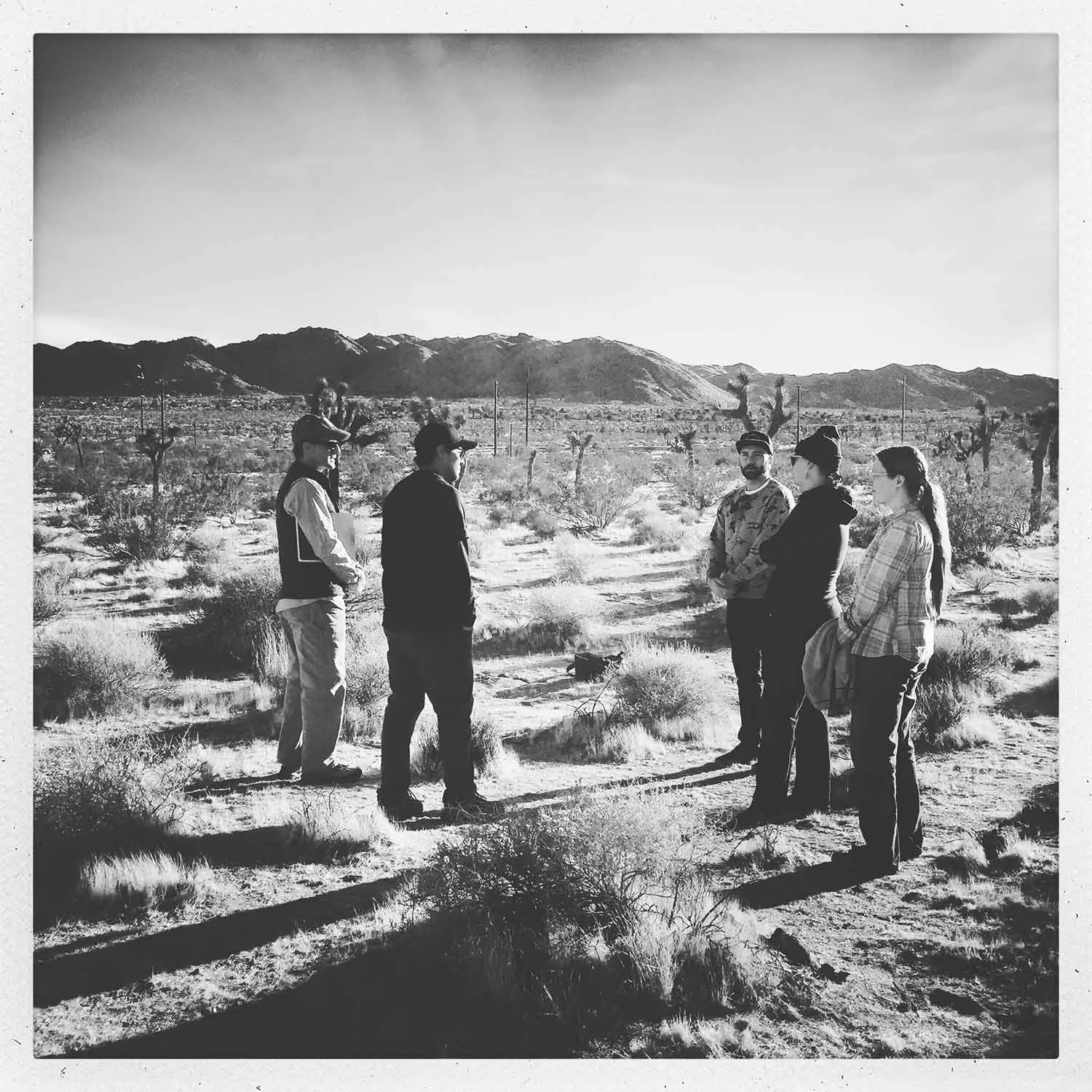 Rough Play Projects Artist Site Meeting with Mojave Desert Land Trust - Reading the Landscape Technician, 2018