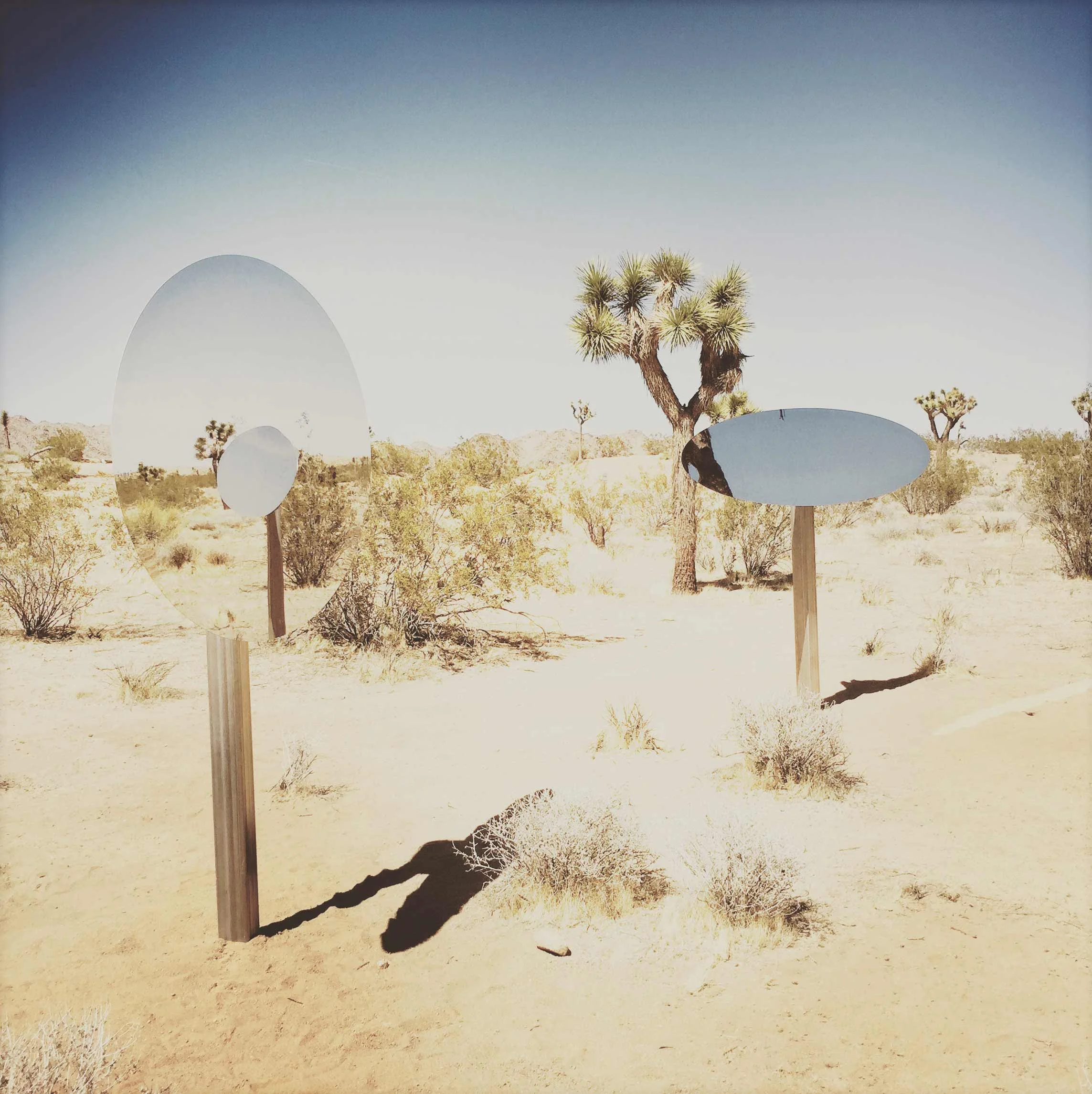 Sarah Vanderlip, Untitled (Double Ellipses), Aluminum and mirror-polished stainless steel, 2018