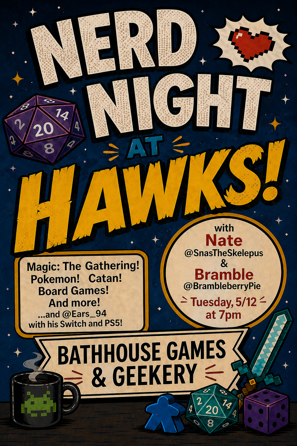 NERD NIGHT at Hawks!!!
