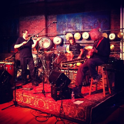 Impulse Ensemble: Derrik Jordan, Tony Vacca and Jim Matus.
