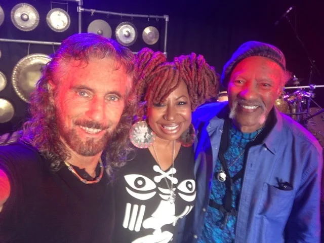 Rhythm and Flow: Tony Vacca, Tantra Zawadi and Charles Neville.