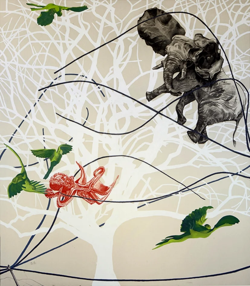 Temporal, 84" x 72," 2018