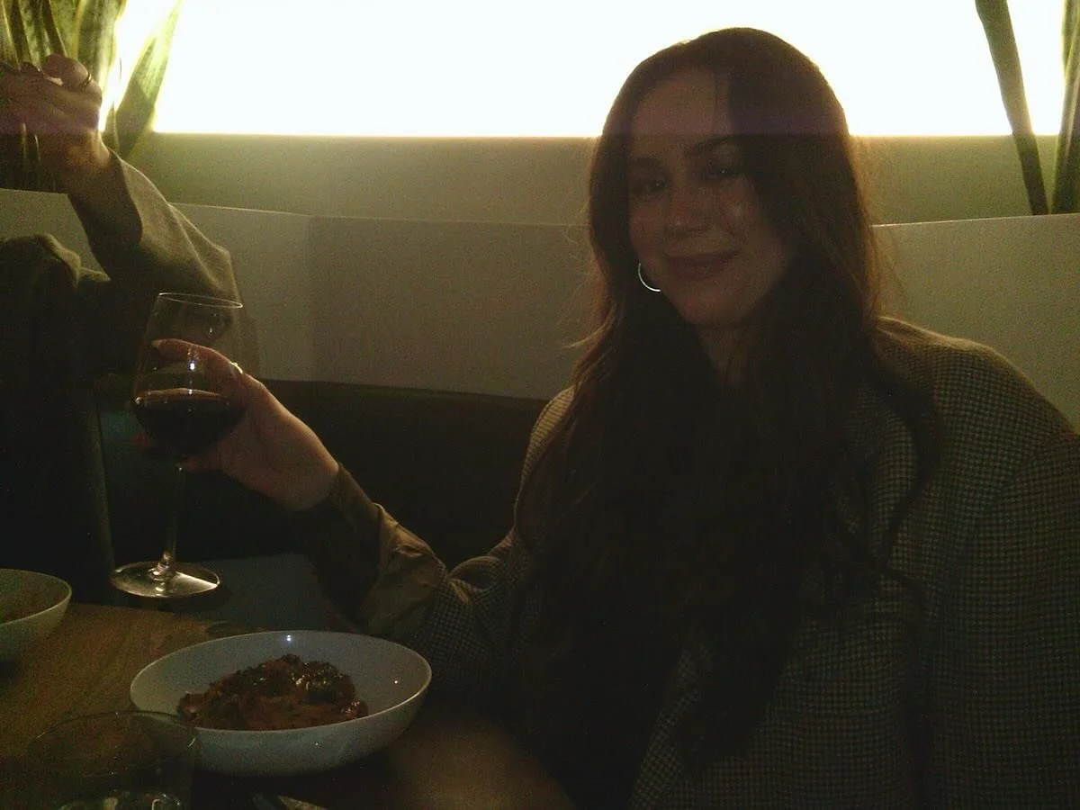 a moment for the pasta + pinot noir 🍝🍷🎞️❣️