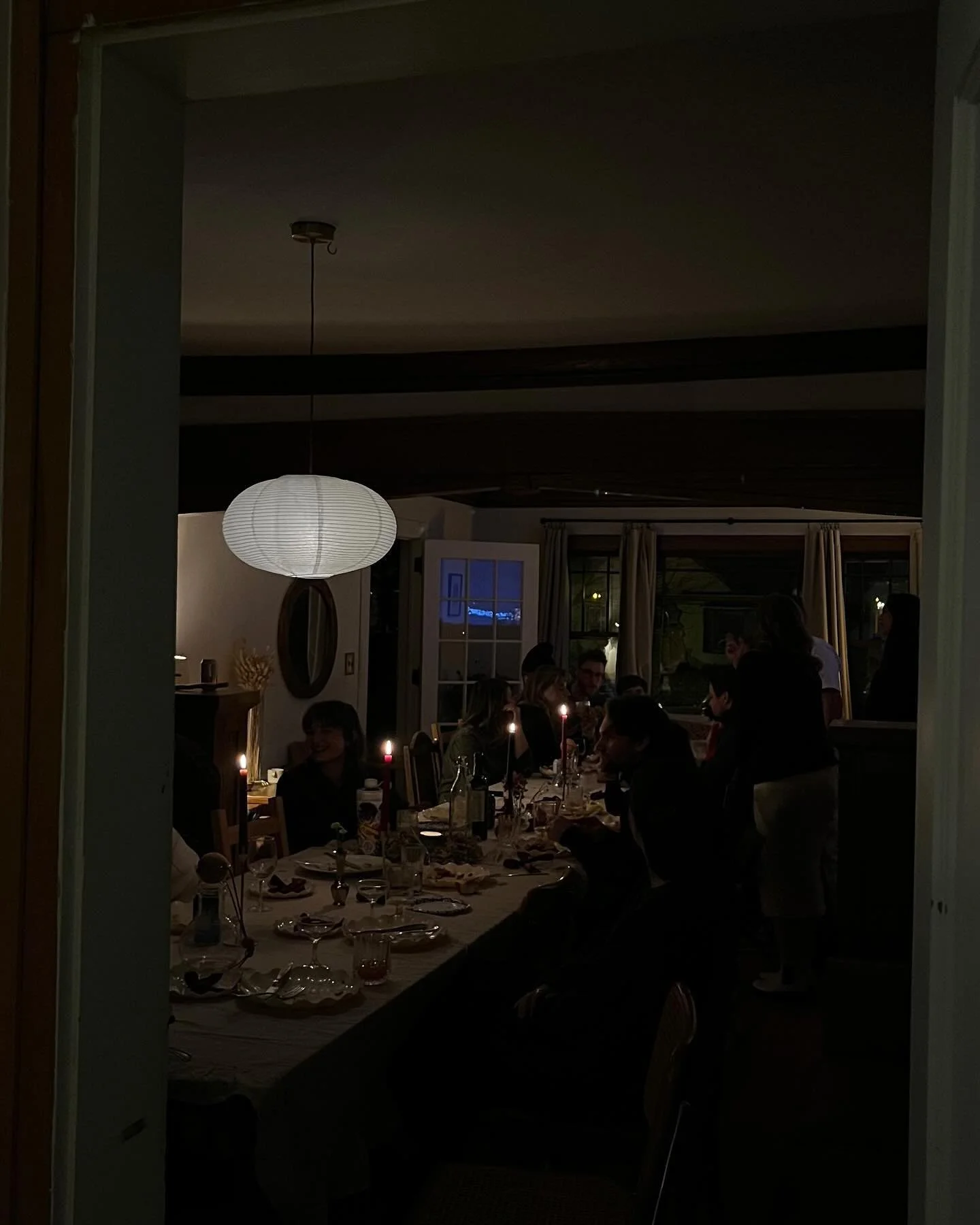 &lsquo;twas the season for gathering around tables with people that i love :) ❣️🕯️
