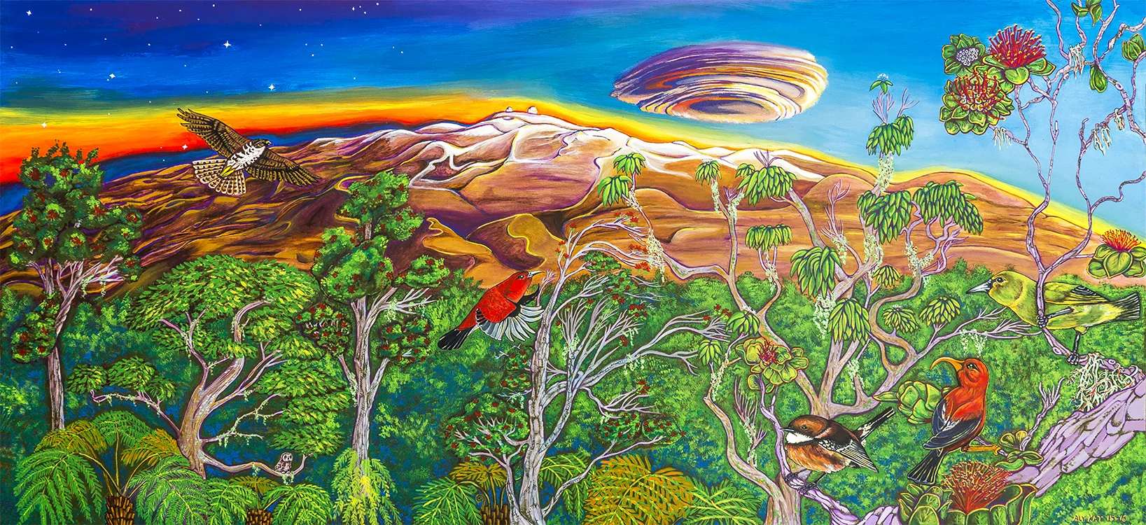 acrylic on wood/ 6'3"x 2'11"