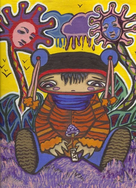 acrylic on wood