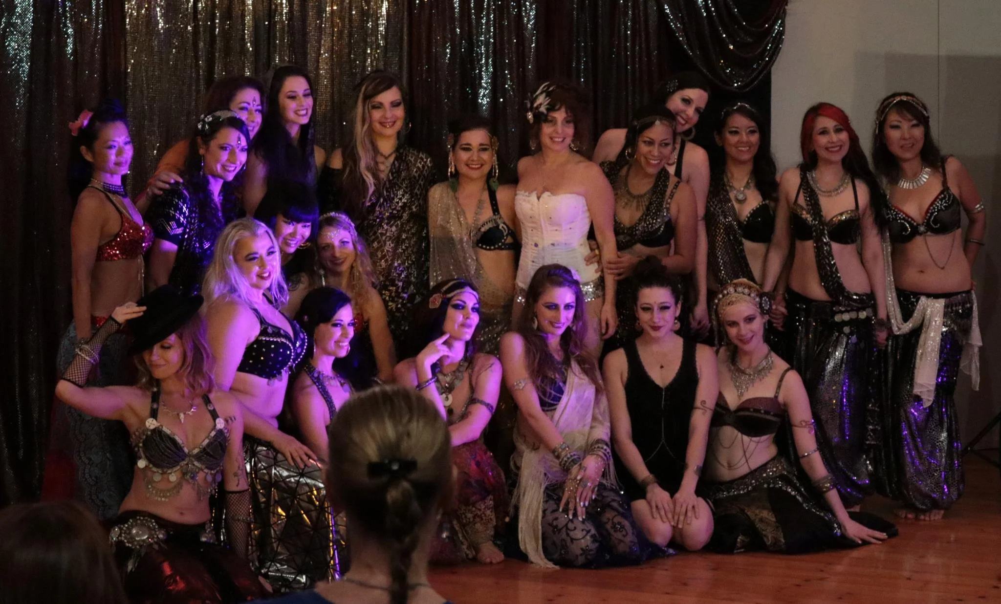 Aly Kat with Zoe Jakes, Kami Liddle, Kalae Kaina & Shakti Dance Movement, and the rest of the performers from the 2016 Kalani Retreat Center Hafla.