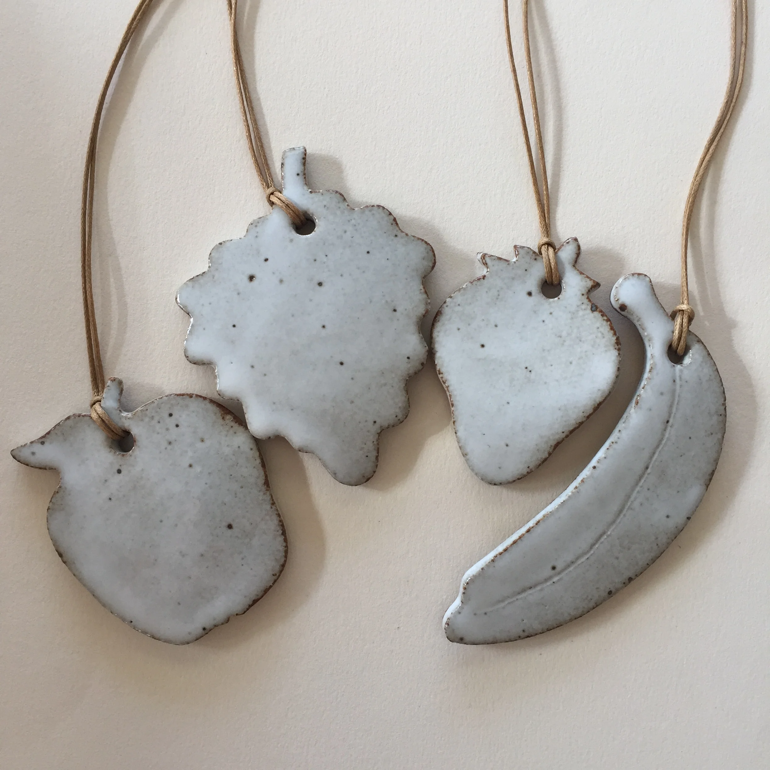 Fruit Ornament Set - White