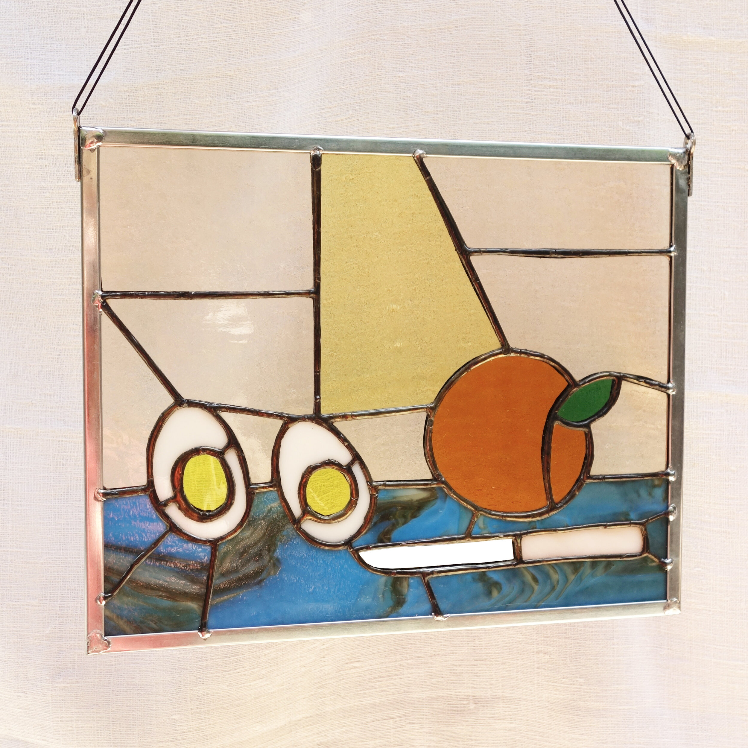 Still Life with Egg &amp; Knife Sun Catcher